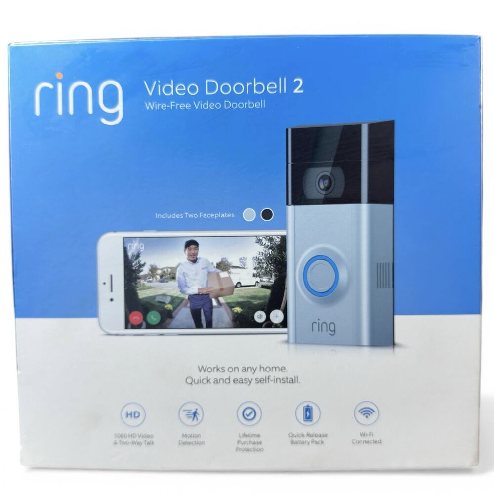 Ring Video Doorbell 2 (2nd Gen) Kit Motion– NEVER ACTIVATED OR INSTALLED